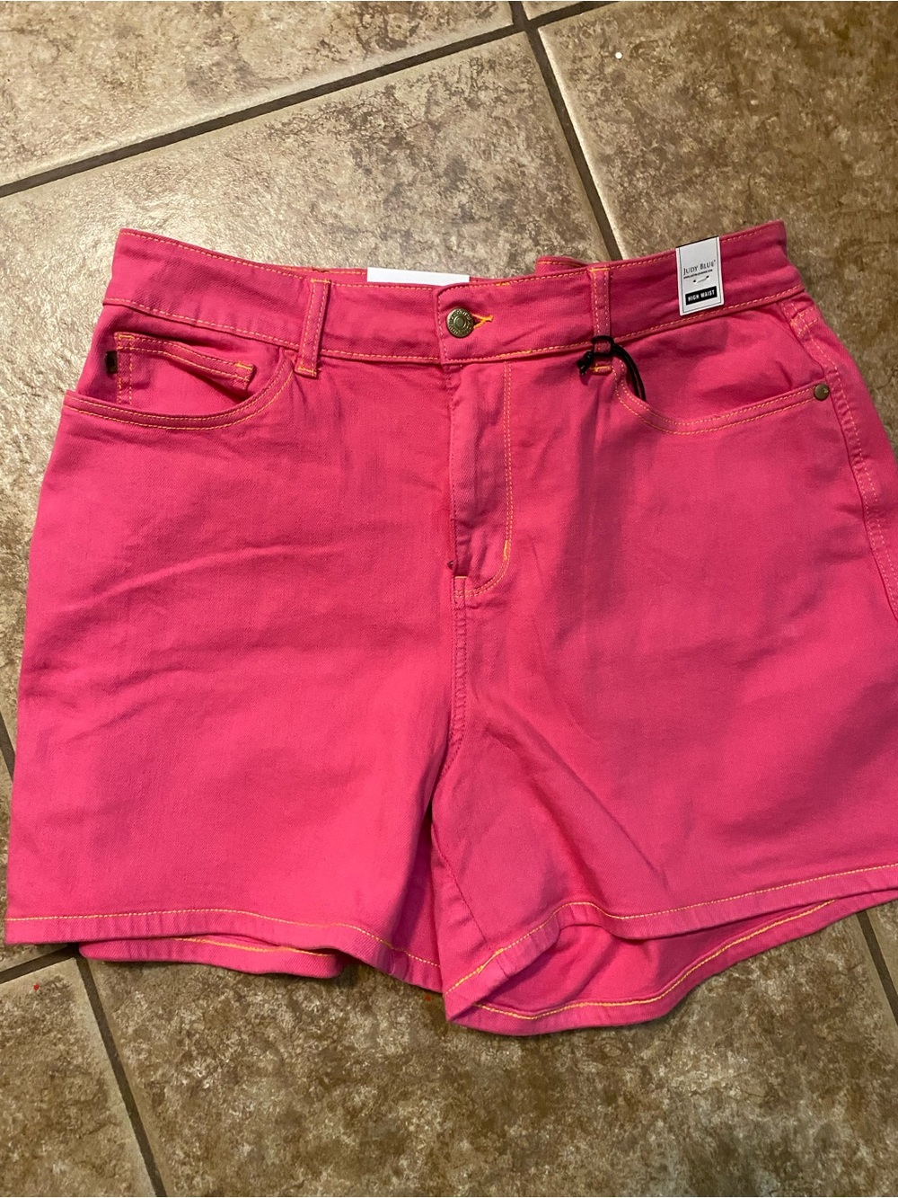 Judy Blue Hot Pink Denim Shorts